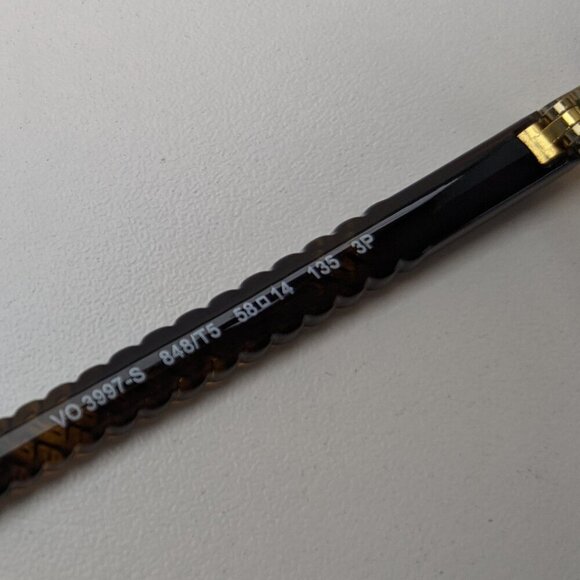 🕶️ Vogue VO3997-S 848/T5 Polarized Aviator Sunglasses 58/14-135 / ALH505🕶️ - Picture 6 of 8